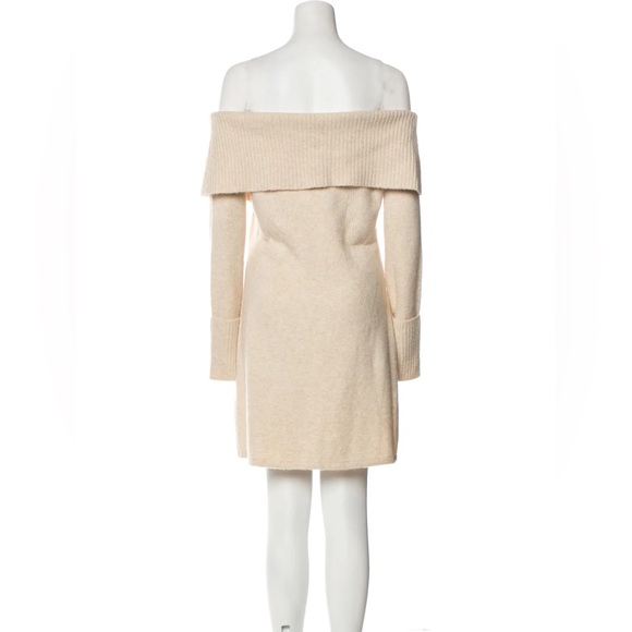 Cult Gaia Cream ‘Edna’ Knit Mini Dress w/Collar Detail Size M EUC HARD TO FIND - Picture 8 of 16